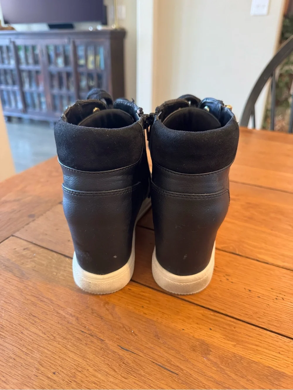 Aldo Kaia black wedge sneakers- size 11